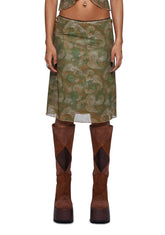 Rajhu Mesh Midi Skirt