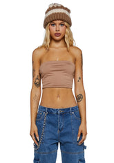 Camp Spicy Tube Top-Brown