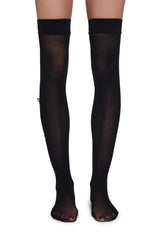 Too Much Love Thigh Highs-Black