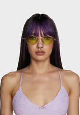 Cruisin' The Block Oval Sunglasses - Green