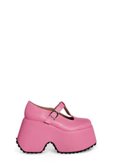 Samara Platform Mary Janes - Pink
