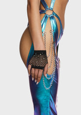 Artificial Friends Fishnet Gloves - Black