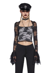 The Seventh Sense Crop Top - Off White