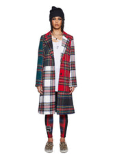 Taste Of Fury Plaid Coat - Red