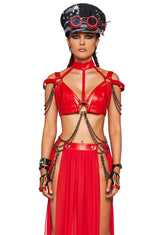 Immersed In Magic Harness Top - Red