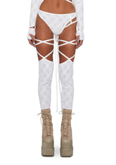 Sun Desires Booty Shorts And Stockings Set