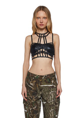 Deviant Treasure Bustier Top - Black