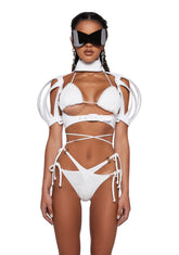 Shaded Lovers Body Harness - White