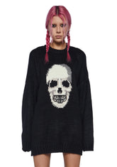 Knowing Skull Knit Sweater