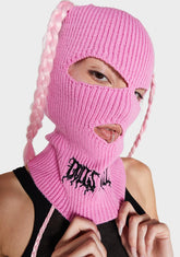 Pink DK Logo Ski Mask