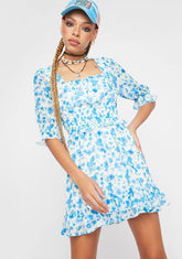 Told You So Floral Ruffle Dress
