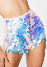 Untamed Rave Kitty Sequin Shorts