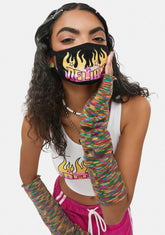 Love Ablaze Graphic Face Mask