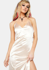 Champagne Guest Of Honor Maxi Dress