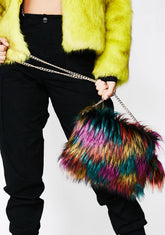 Arctic Jewel Pom Pom Purse