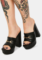 Sassy Stride Mule Heels