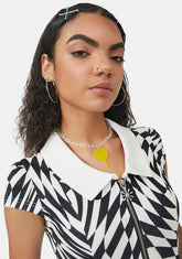 High Key Happy Clear Chain Necklace