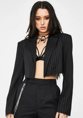 Clout Currency Cropped Blazer