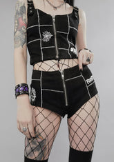 Horror Show Patched Micro Shorts