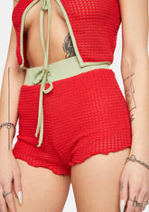 Watermelon Sugar Crochet Shorts