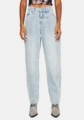 V-Waist Straight Leg Jeans