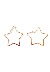 Lucky Star Hoop Earrings