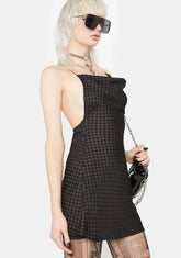 Raven Start A Rumor Houndstooth Mini Dress