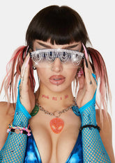 Lustrous Visions Rhinestone Sunglasses