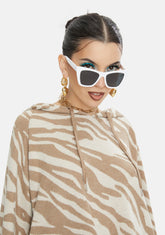 White Ashbury Cat-Eye Sunglasses