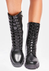 Noir The New Heir Combat Boots