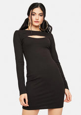 Dark What U Did Last Summer Mini Dress Set