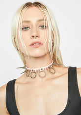 Pink OG Spikey BB Collar
