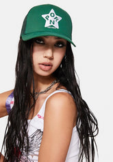 Green Porn Star Trucker Hat