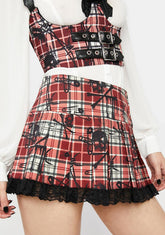 Lust Or Envy Plaid Skirt