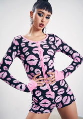 Kiss And Tell Thermal Romper