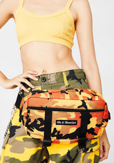 Orange Camo Side Pouch
