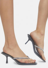 By All Means Kitten Heel Thong Sandals