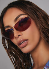 Deleon Fuchsia Rimless Sunglasses