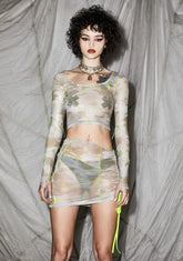 Reverb Desert Camo Mesh Top