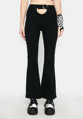Olympia Cut Out Flare Jeans