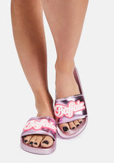 Purple Metallic Rana Slides