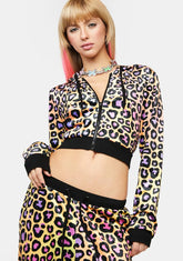 Wild For You Velour Track Jacket