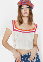 On The Radio Crochet Top