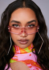 Sweet Come On Thru Shield Sunglasses