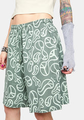 Sage Groovy Wide Shorts