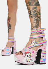 Rainbow Palace Stellina Platform Sandals