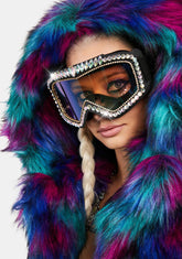 Close Your Eyes Rhinestone Goggles