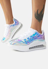 Shine Don't Stop Holographic Sneakers