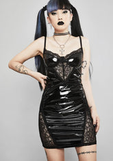 Twisted Desire Vinyl Dress
