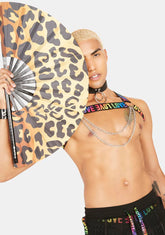 Leopard Print Fan